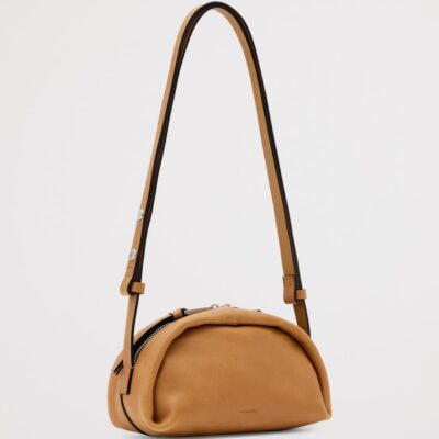 AllSaints Calfskin Rosalie Arc Cross-Body Bag - Image 3