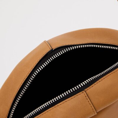 AllSaints Calfskin Rosalie Arc Cross-Body Bag - Image 5