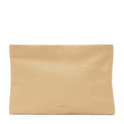 AllSaints Leather Bettina Clutch Bag - Image 1