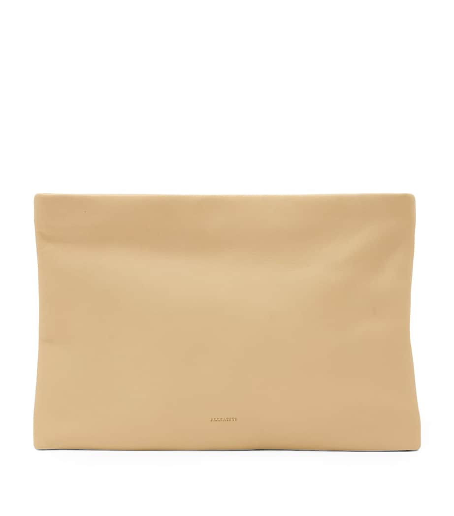 AllSaints Leather Bettina Clutch Bag - Image 1