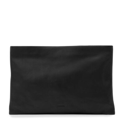 AllSaints Leather Bettina Clutch Bag - Image 1