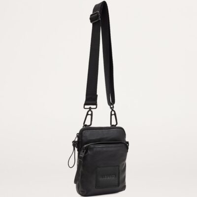 AllSaints Leather Falcon Cross-Body Bag - Image 2