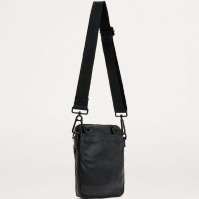AllSaints Leather Falcon Cross-Body Bag - Image 3