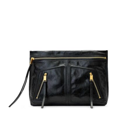 AllSaints Leather Jean Rey Pouch - Image 1