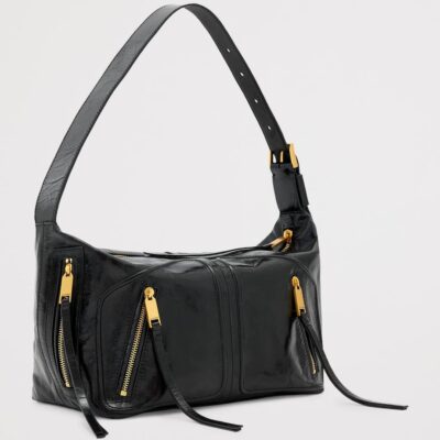 AllSaints Leather Jean Rey Shoulder Bag - Image 2