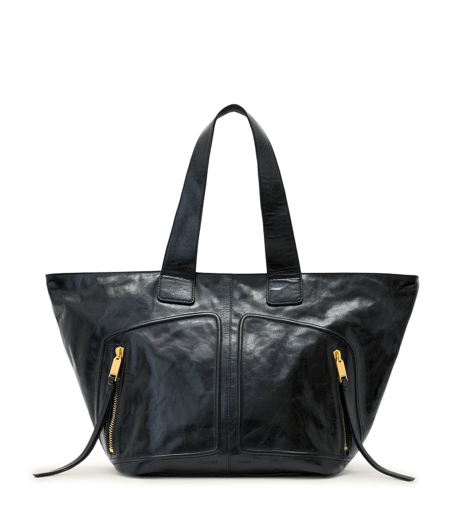 AllSaints Leather Jean Rey Tote Bag - Image 1