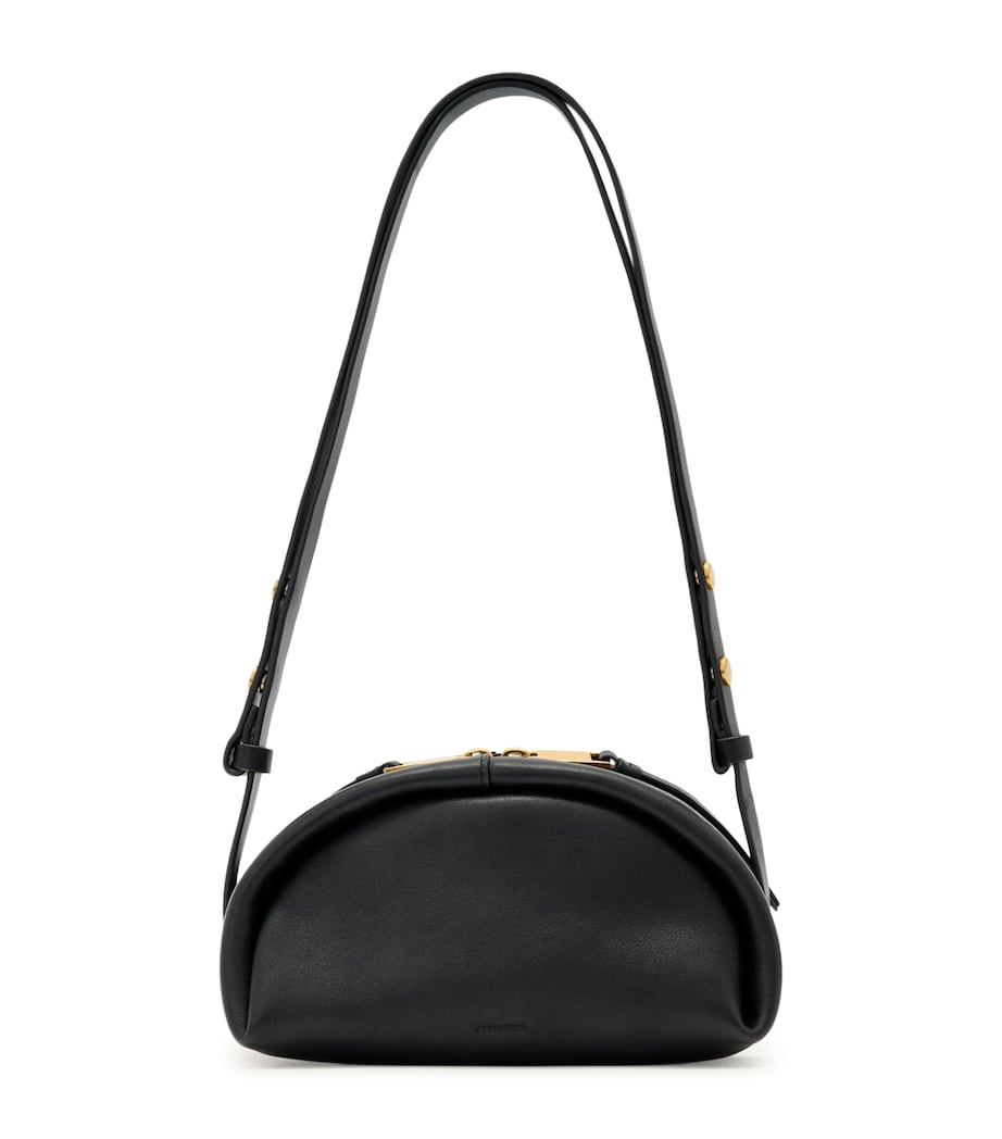 AllSaints Leather Rosalie Arc Cross-Body Bag - Image 1
