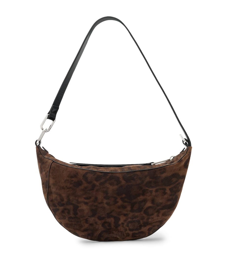 AllSaints Micro Suede Luna Leppo Shoulder Bag - Image 1