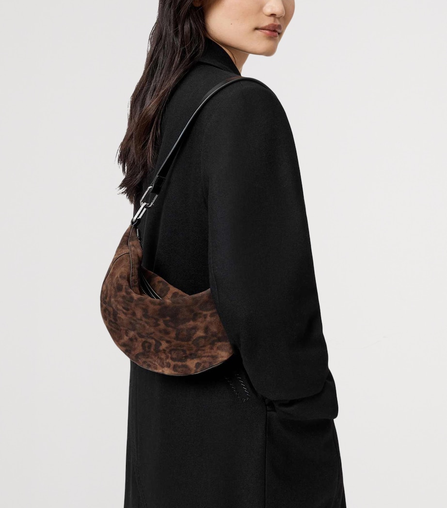 AllSaints Micro Suede Luna Leppo Shoulder Bag - Image 2