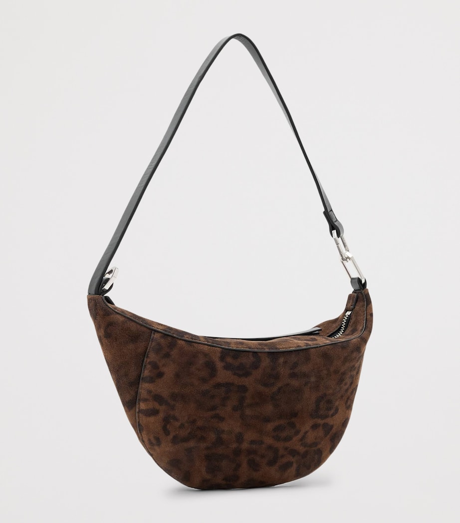 AllSaints Micro Suede Luna Leppo Shoulder Bag - Image 3