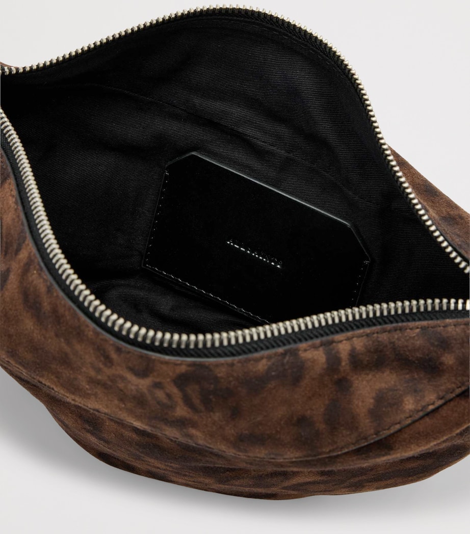 AllSaints Micro Suede Luna Leppo Shoulder Bag - Image 4
