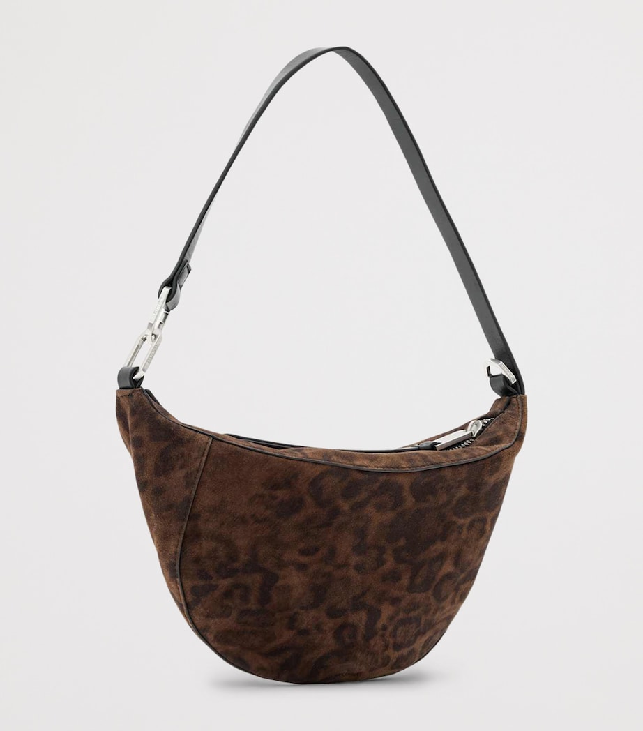 AllSaints Micro Suede Luna Leppo Shoulder Bag - Image 5