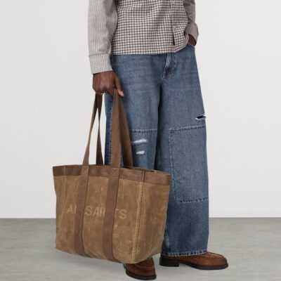 AllSaints Organic Cotton Canvas Layo Tote Bag - Image 2
