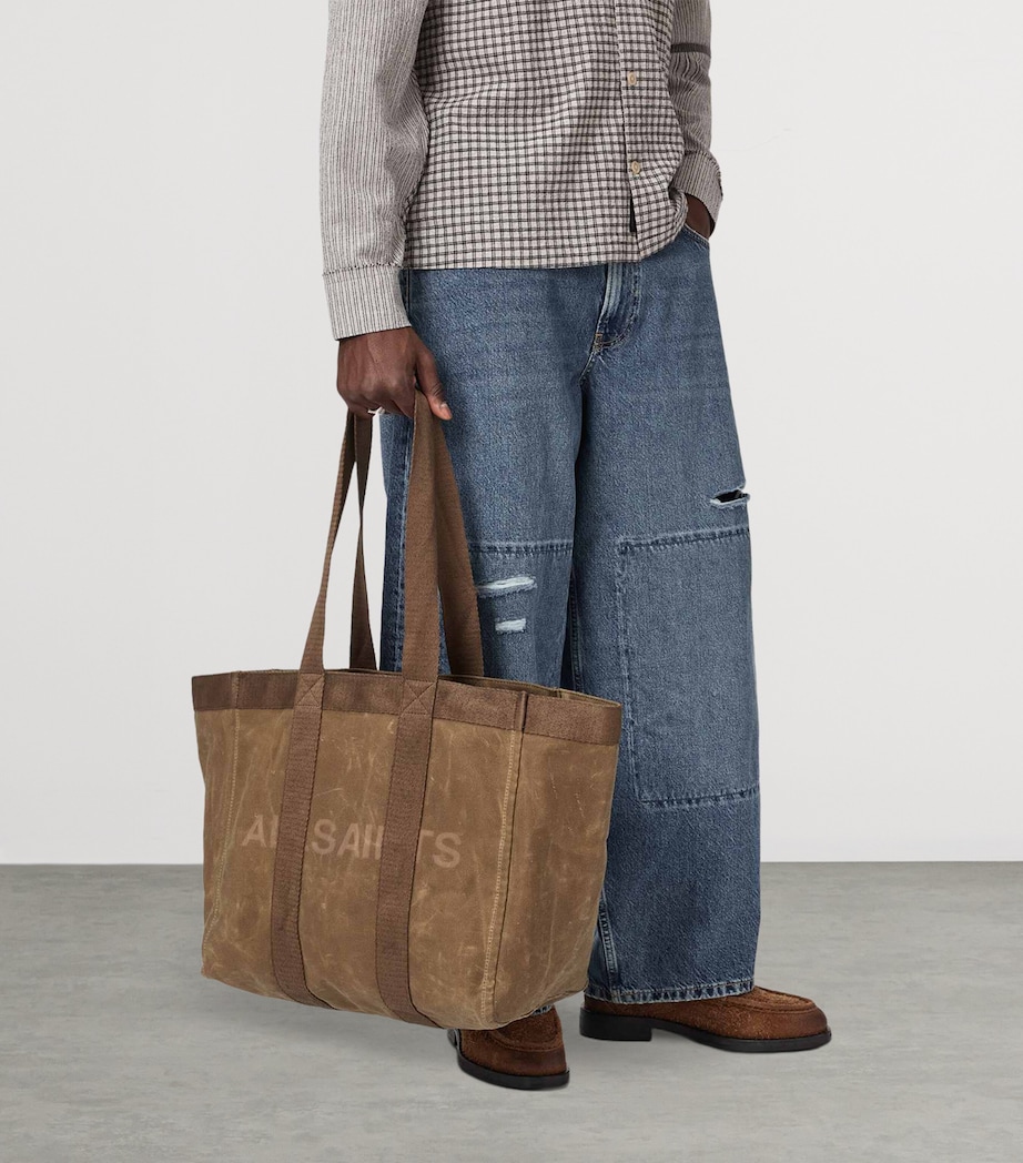 AllSaints Organic Cotton Canvas Layo Tote Bag - Image 2