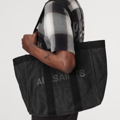 AllSaints Organic Cotton Canvas Layo Tote Bag - Image 2