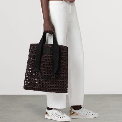 AllSaints Paper Mesh Lullah Tote Bag - Image 2