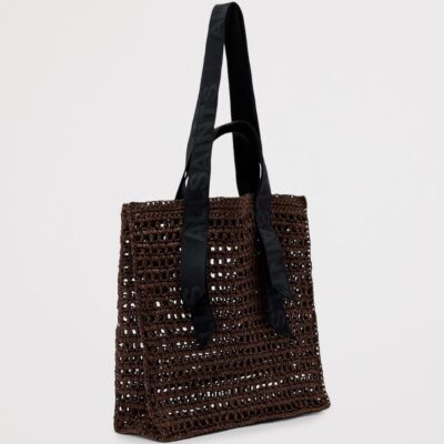 AllSaints Paper Mesh Lullah Tote Bag - Image 4