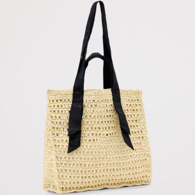 AllSaints Paper Mesh Lullah Tote Bag - Image 4