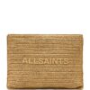 AllSaints Raffia Bettina Clutch Bag - Image 1