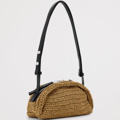 AllSaints Raffia Rosalie Cross-Body Bag - Image 3