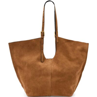 AllSaints Suede Ara East-West Tote Bag - Image 1