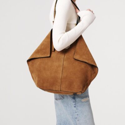 AllSaints Suede Ara East-West Tote Bag - Image 2