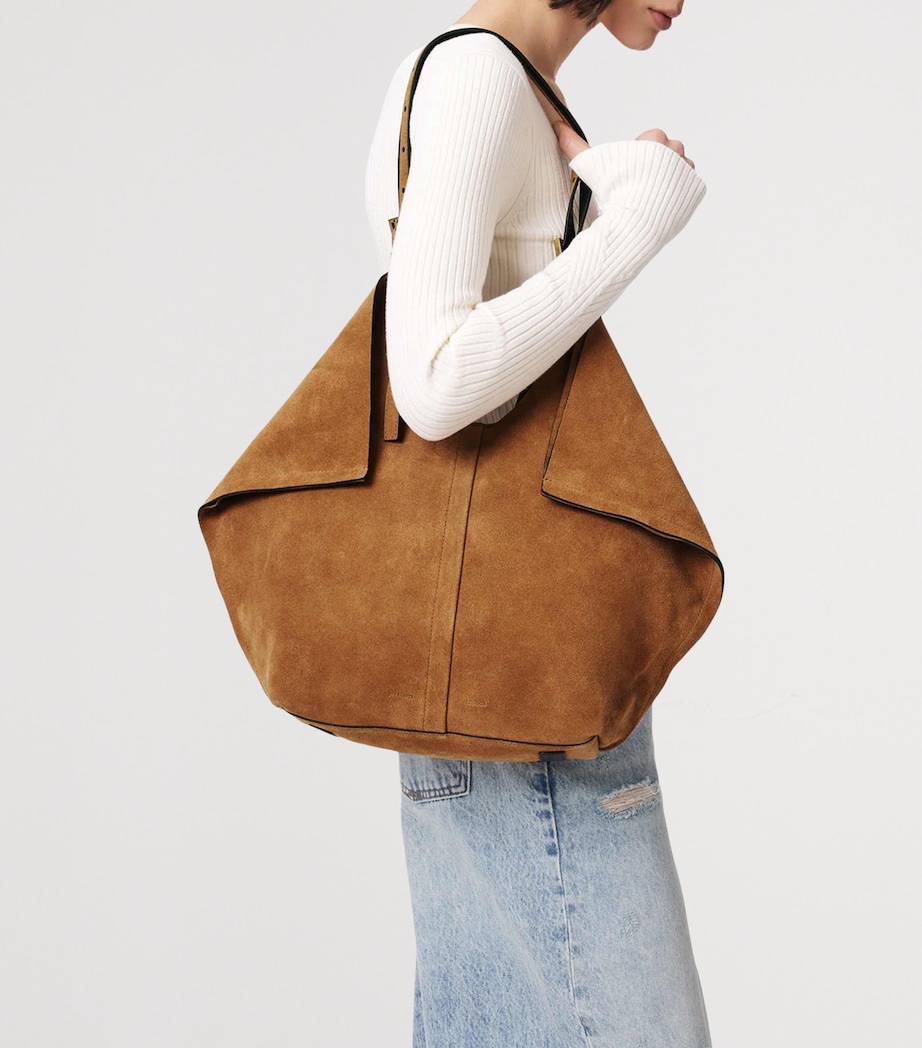 AllSaints Suede Ara East-West Tote Bag - Image 2