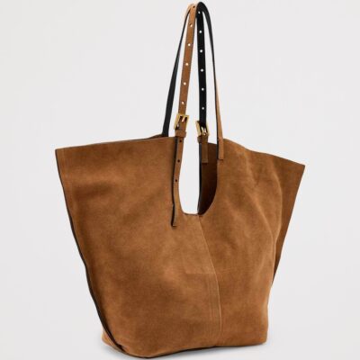 AllSaints Suede Ara East-West Tote Bag - Image 4