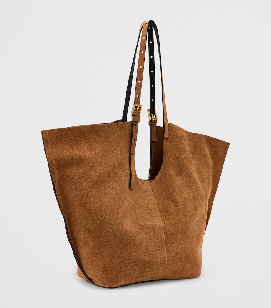 AllSaints Suede Ara East-West Tote Bag - Image 4