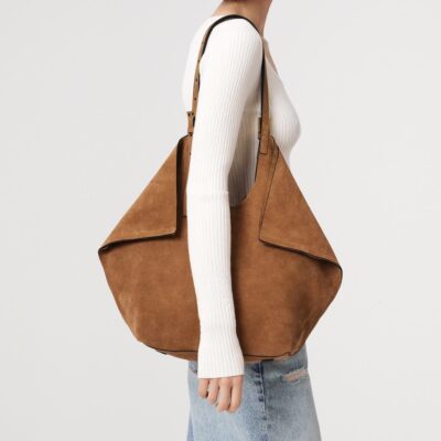 AllSaints Suede Ara East-West Tote Bag - Image 5