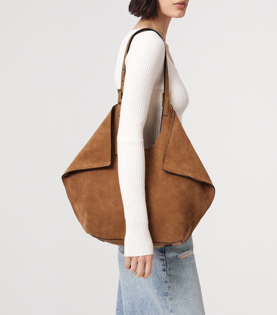 AllSaints Suede Ara East-West Tote Bag - Image 5