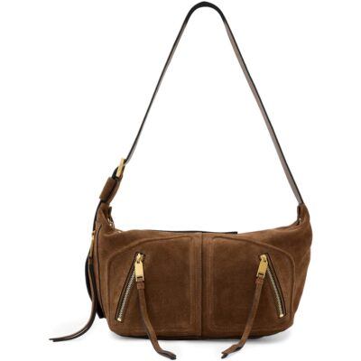 AllSaints Suede Jean Rey Shoulder Bag - Image 1