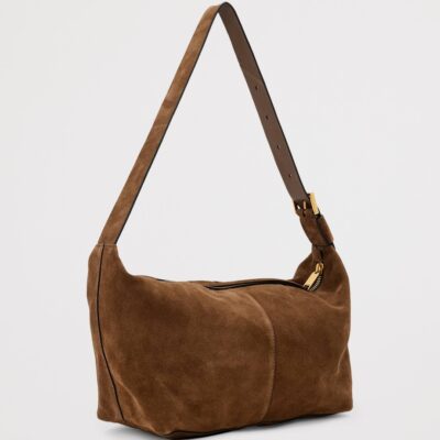 AllSaints Suede Jean Rey Shoulder Bag - Image 4