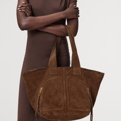 AllSaints Suede Jean Rey Tote Bag - Image 2