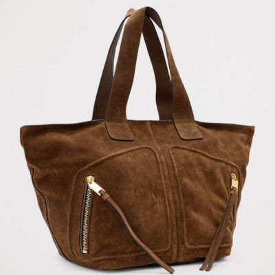 AllSaints Suede Jean Rey Tote Bag - Image 3