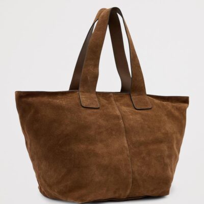 AllSaints Suede Jean Rey Tote Bag - Image 5