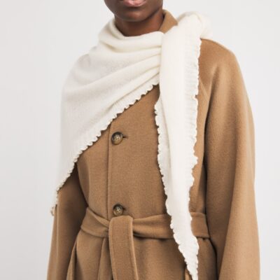 Allude Cashmere Lettuce-Hem Scarf - Image 2