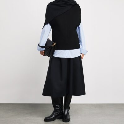 Allude Cashmere Lettuce-Hem Wrap - Image 3