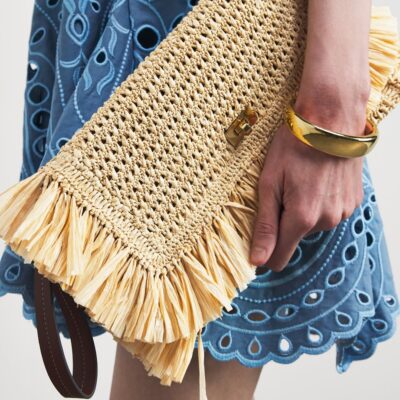 Anya Hindmarch Oversized Raffia Clutch Bag - Image 2