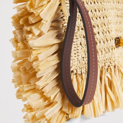 Anya Hindmarch Oversized Raffia Clutch Bag - Image 4