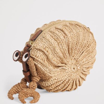 Anya Hindmarch Raffia Hermit Crab Cross-Body Bag - Image 3