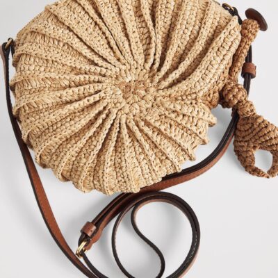 Anya Hindmarch Raffia Hermit Crab Cross-Body Bag - Image 5