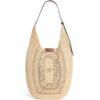 Anya Hindmarch Raffia Leather-Trim Bow Shoulder Bag - Image 1
