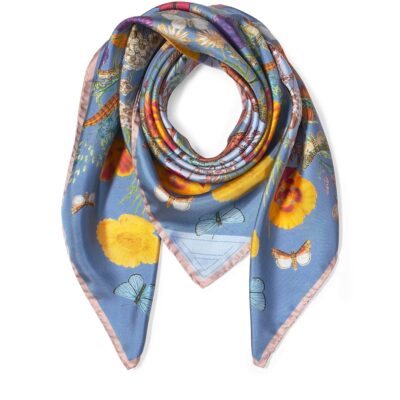 Aspinal Of London Botanical 'A' Silk Scarf - Image 3