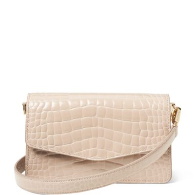 Aspinal Of London Croc-Embossed Leather Eliza Clutch Bag - Image 1