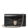 Aspinal Of London Croc-Embossed Leather Mayfair 2 Clutch Bag - Image 1