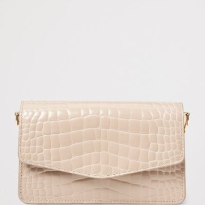 Aspinal Of London Croc-Embossed Leather Eliza Clutch Bag - Image 2