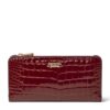 Aspinal Of London Large Leather Croc-Embossed Mayfair Purse - Image 1