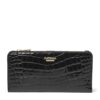 Aspinal Of London Large Leather Croc-Embossed Mayfair Purse - Image 1