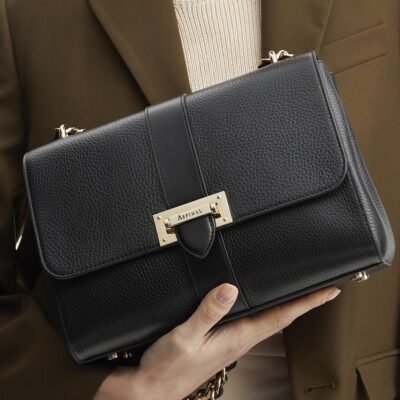 Aspinal Of London Large Leather Lottie Cross-Body Bag - Image 2